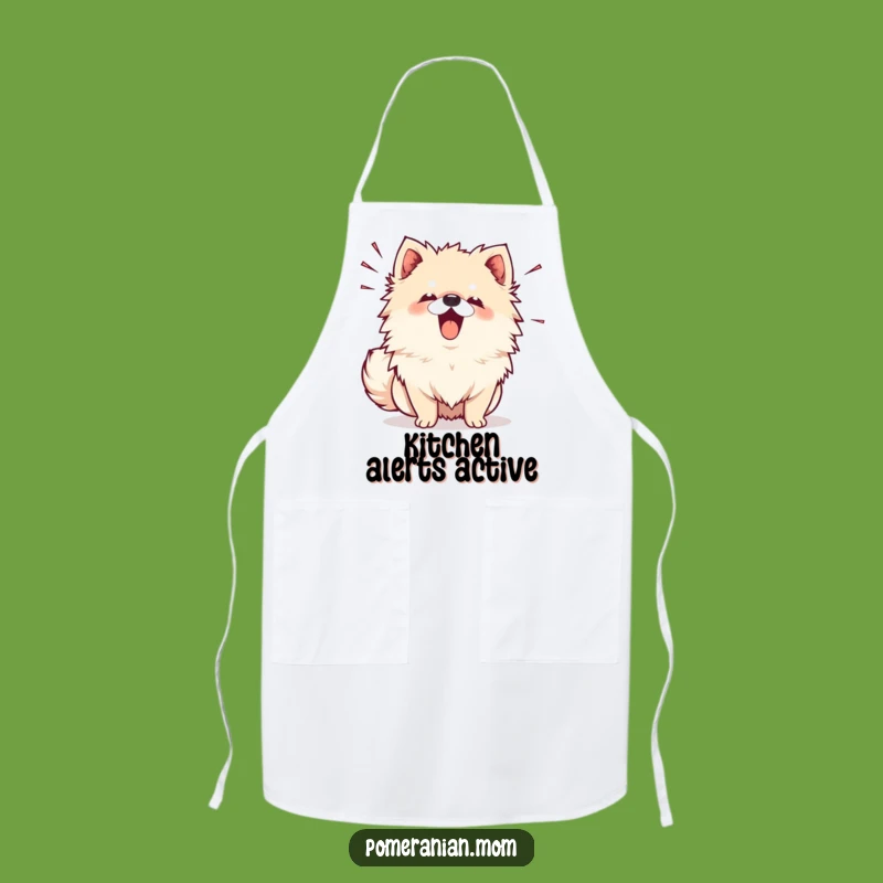 Funny Kawaii Pomeranian Bark Apron - Kitchen Greetings & Humor