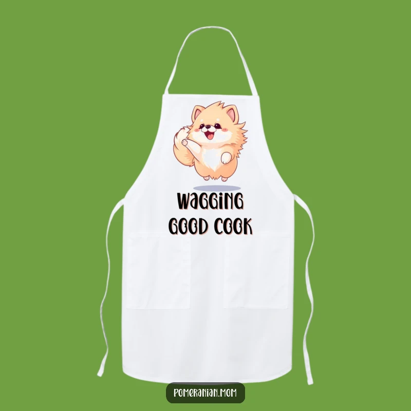 Funny Kawaii Pomeranian Kitchen Apron - Chef's Gift for Dog Lovers