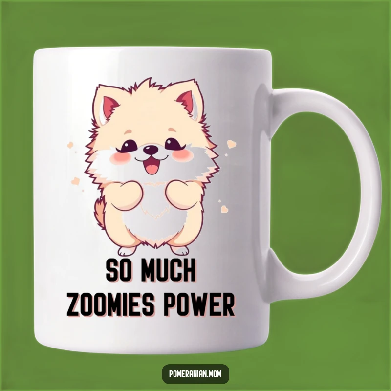 Funny Kawaii Pomeranian Shake Mug - Excitable Dog Lover Gift