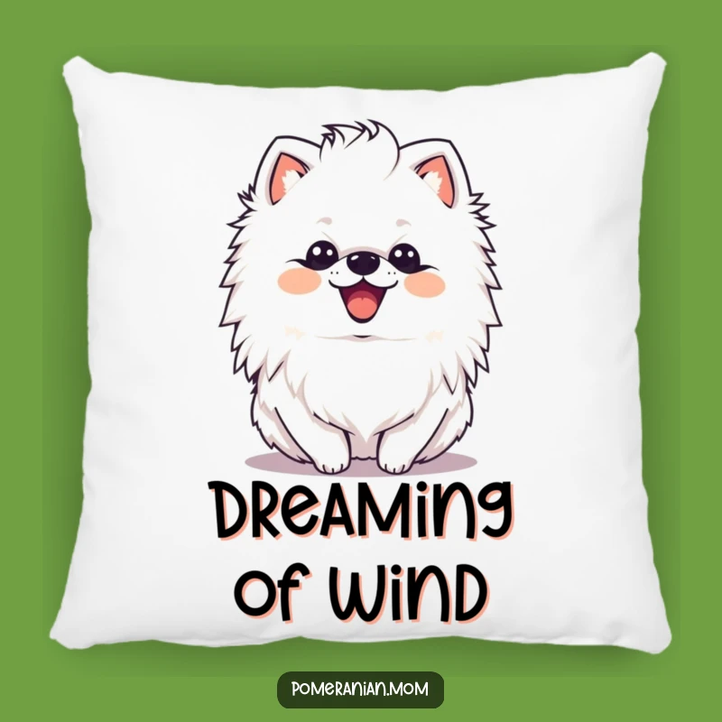 Cozy Funny Kawaii Pomeranian Mane Shake Pillow - Cheerful Accent Gift