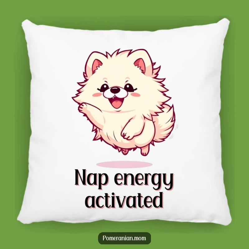 Soft Funny Kawaii Pomeranian Leaping Pillow - Cozy & Cute Gift