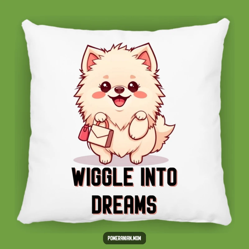 Funny Kawaii Pomeranian Pillow: Stylish Dog Wiggle Handbag for Cozy Comfort Gift