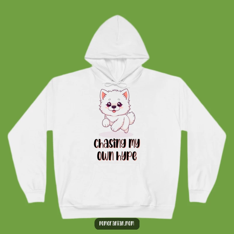 Funny Fluffy Dog Tail Chase Hoodie, Cozy Silly Gift for Dog Lovers