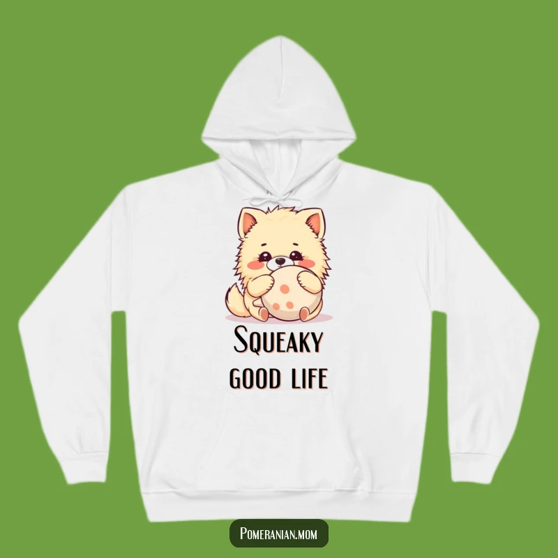 Cozy Funny Kawaii Pomeranian Hoodie: Cute Dog Hugging Toy for Warmth Gift