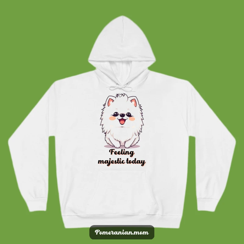 Cozy Funny Kawaii Pomeranian Mane Shake Hoodie - Warm & Joyful Gift