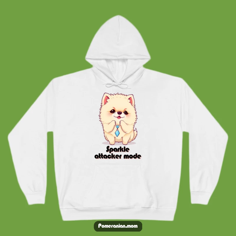 Cozy Funny Pomeranian Hoodie: Playful Charm Pup, Warm & Hilarious Gift Apparel