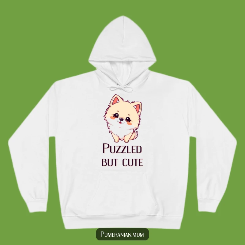 Funny Kawaii Pomeranian Curious Hoodie - Cozy & Sweet Dog Lover Wear