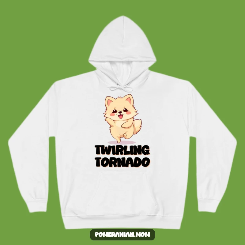 Funny Pomeranian Hoodie: Cozy Joyous Twirling Comfort Gift