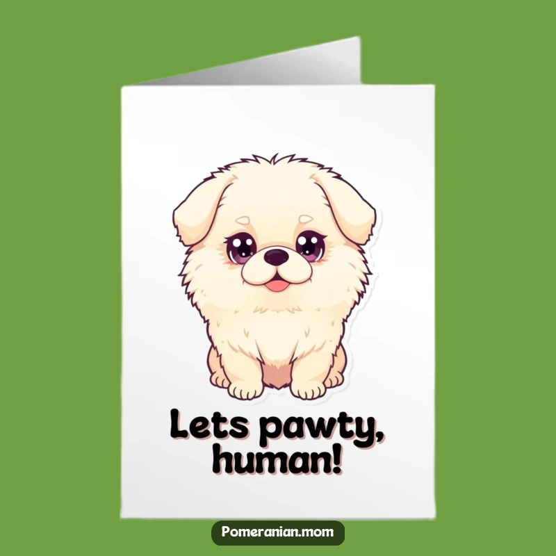Free Printable Birthday Card: Fluffy Dog, Funny Downloadable Gift