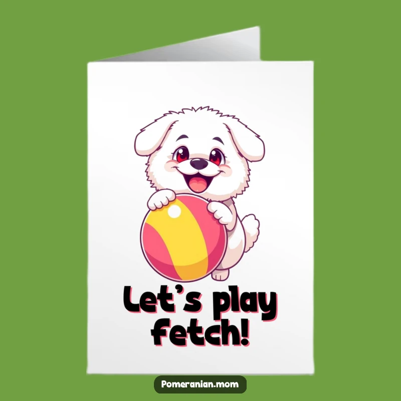 Free Printable Birthday Card: Happy Dog Bouncing Ball, Funny Gift