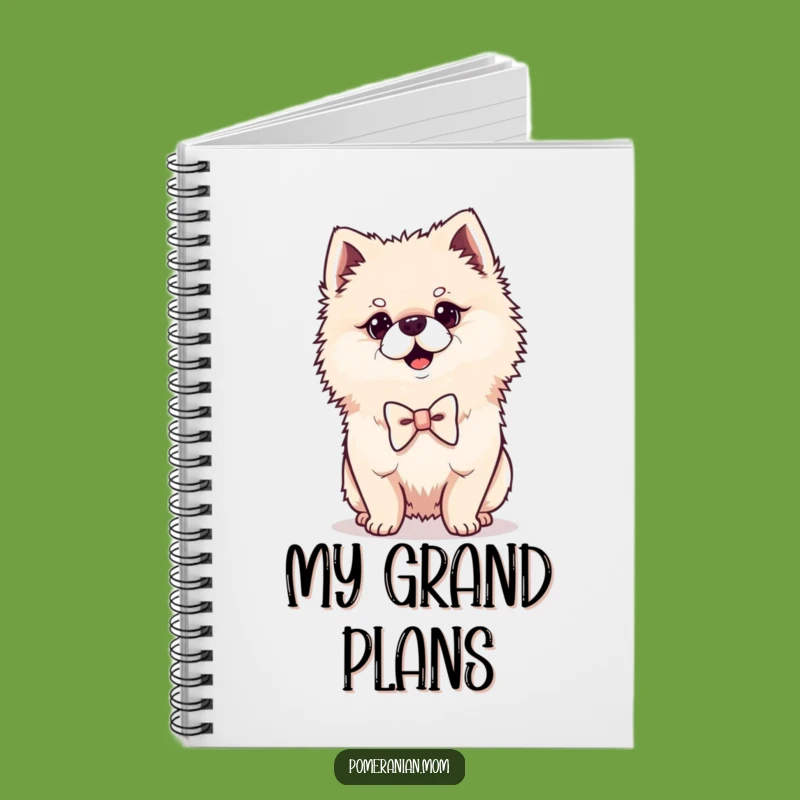 Funny Kawaii Pomeranian Notebook: Dapper Dog Journal, Perfect Humorous Gift for Notes