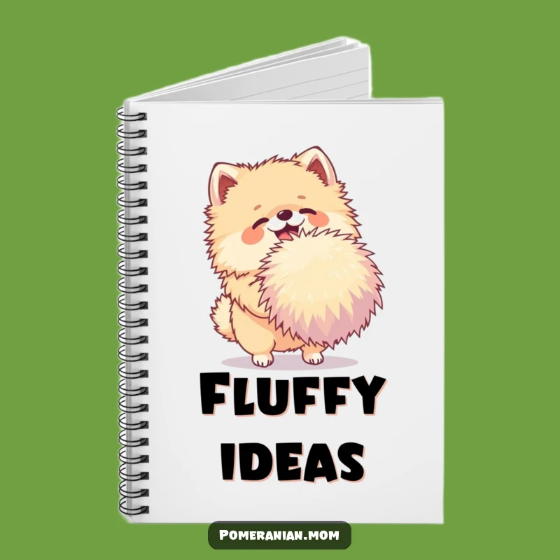 Funny Pomeranian Notebook: Joyful Pom-Pom Shaker for Notes