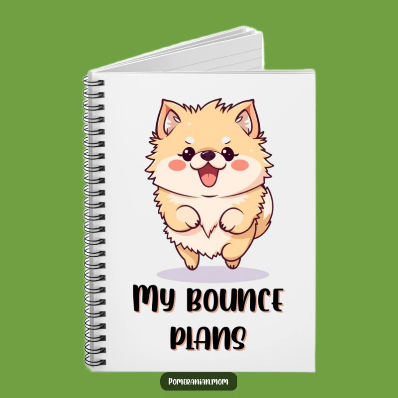 Funny Pomeranian Notebook: Kawaii Bouncy Hop Journal Gift