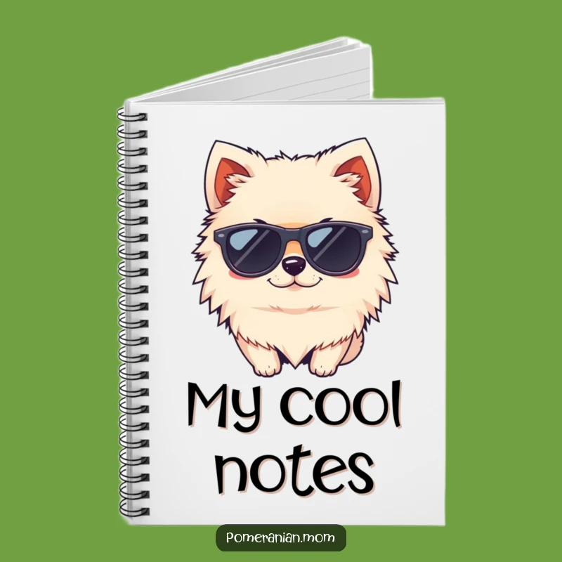 Funny Cool Pomeranian Sunglasses Notebook: Journal Your Stylish Thoughts