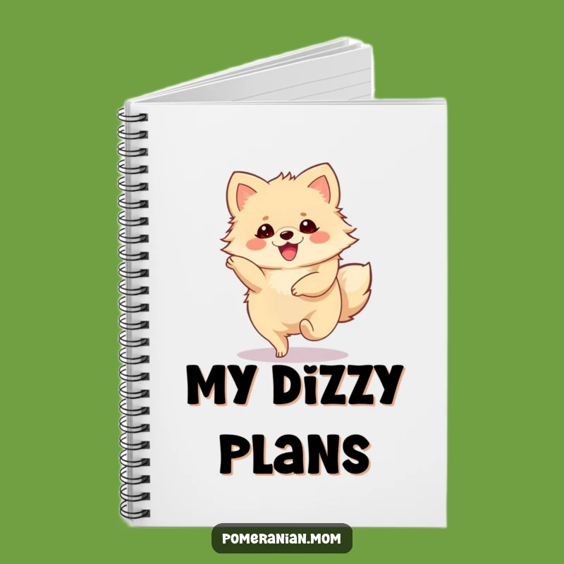 Funny Pomeranian Notebook: Joyous Twirling Journal Gift
