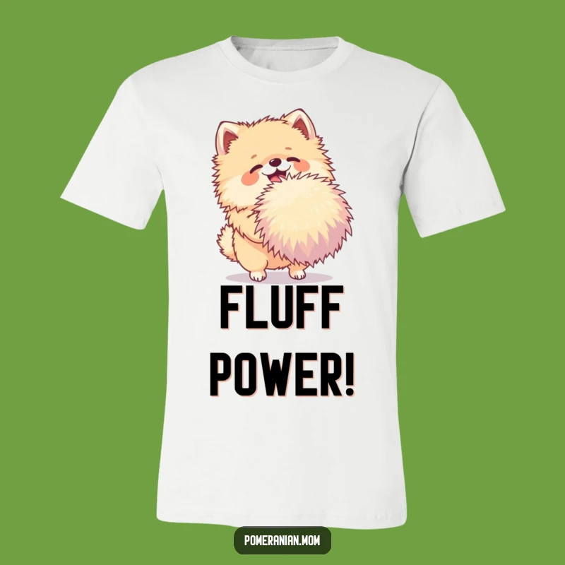 Funny Pom-Pom Pomeranian T-Shirt: Joyful Dog Action, Cute Funny Gift