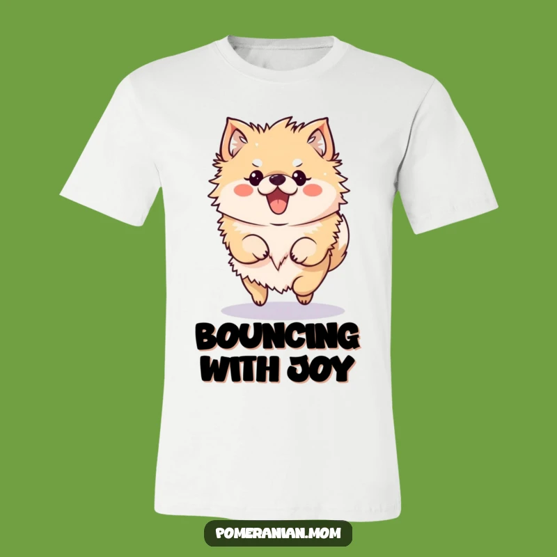 Funny Pomeranian T-Shirt: Kawaii Bouncy Hop Dog Apparel Gift