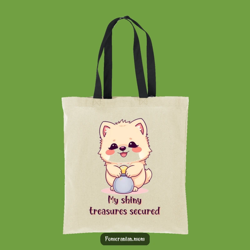 Funny Balanced Pomeranian Tote Bag: Carry Your Treasures with Style!