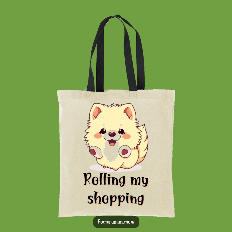 Funny Kawaii Pomeranian Roll Tote Bag: Spacious & Hilarious Carry-All